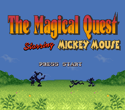 Magical Quest Starring Mickey Mouse, The (USA) Title Screen